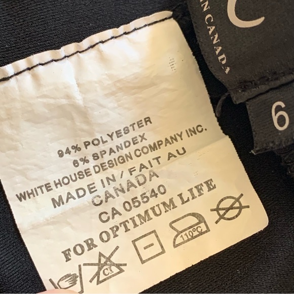 SYMPLI Black Matte Jersey Straight Leg Capri Pull-On Elastic Waist Pants Size 6 - Picture 9 of 9